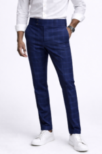 PANTALÓN GHURKA AZUL CUADROS